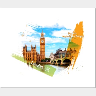 Big Ben, England, UK Posters and Art